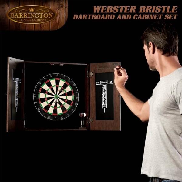 Shop Barrington Webster Bristle Dartboard And Solid Wood Cabinet