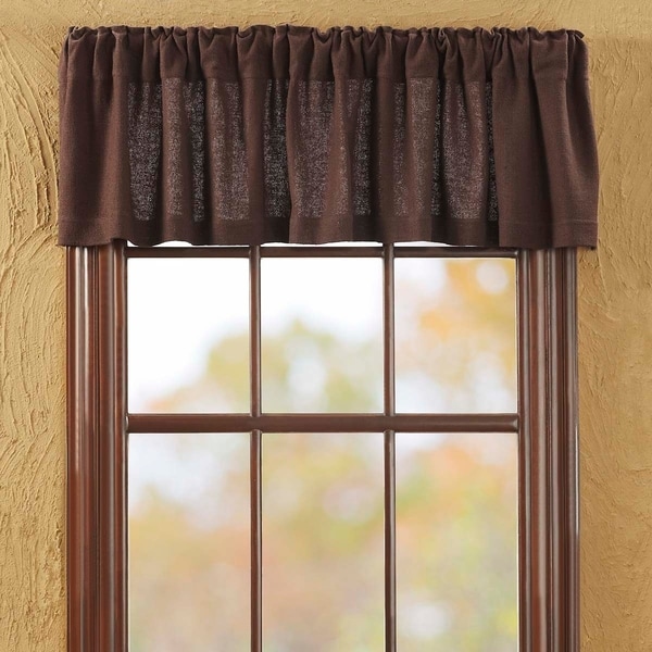 Shop Farmhouse Kitchen Curtains VHC Cotton Burlap Valance ...