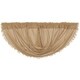 preview thumbnail 3 of 3, Farmhouse Kitchen Curtains VHC Tobacco Cloth Balloon Valance Rod Pocket Cotton Solid Color Tobacco Cloth