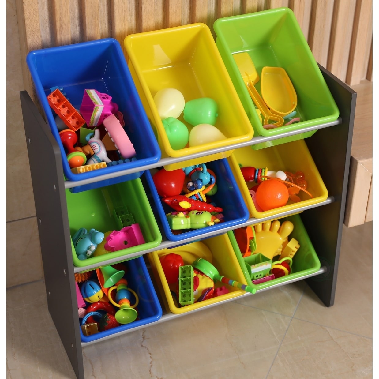 3 tier toy storage unit