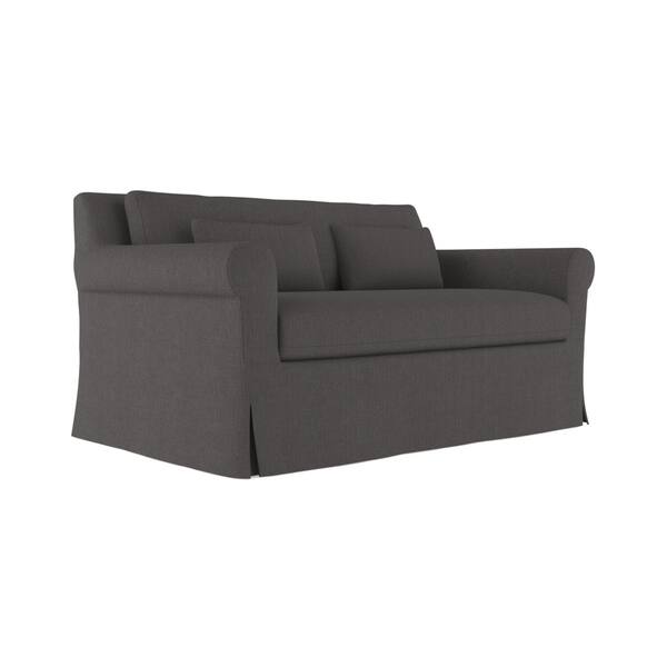 Shop Empire Charcoal Linen Sofa Custom Made To Order Tag By
