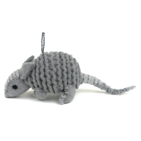 Handmade Armadillo Felt Ornament (Kyrgyzstan)
