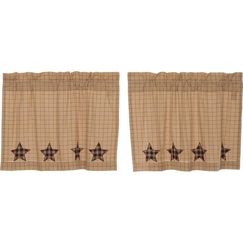 Bingham Star Tier Applique Star Set of 2 - 24x36