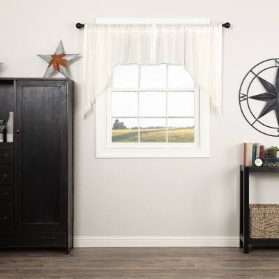Buy 36 Inches Shabby Chic Curtains Drapes Online At Overstock