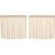 preview thumbnail 11 of 11, Farmhouse Kitchen Curtains VHC Tobacco Cloth Tier Pair Rod Pocket Cotton Solid Color Tobacco Cloth