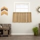 preview thumbnail 5 of 11, Farmhouse Kitchen Curtains VHC Tobacco Cloth Tier Pair Rod Pocket Cotton Solid Color Tobacco Cloth 24x36 - Khaki - Farmhouse - Solid