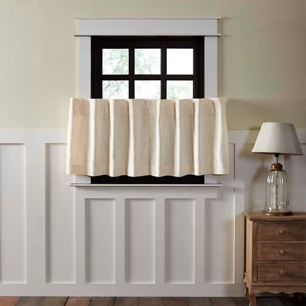 Shop Farmhouse Kitchen Curtains Vhc Regina Tier Pair Rod Pocket