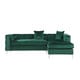 preview thumbnail 13 of 22, Chic Home Monet Velvet Button-tufted Sectional Sofa