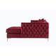 preview thumbnail 19 of 22, Chic Home Monet Velvet Button-tufted Sectional Sofa