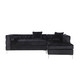 preview thumbnail 4 of 22, Chic Home Monet Velvet Button-tufted Sectional Sofa