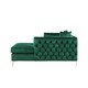 preview thumbnail 15 of 22, Chic Home Monet Velvet Button-tufted Sectional Sofa