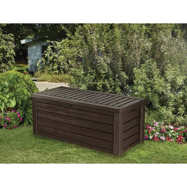 Shop Keter Westwood 150 Gallon Plastic Storage Deck Box Free