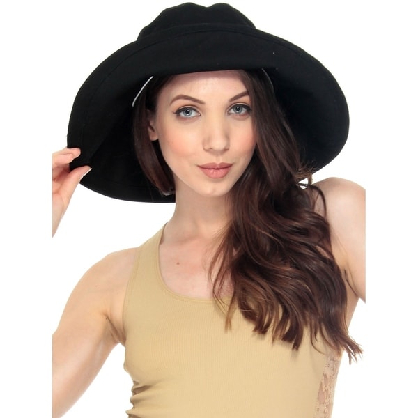 women's soft brim cotton sun hat