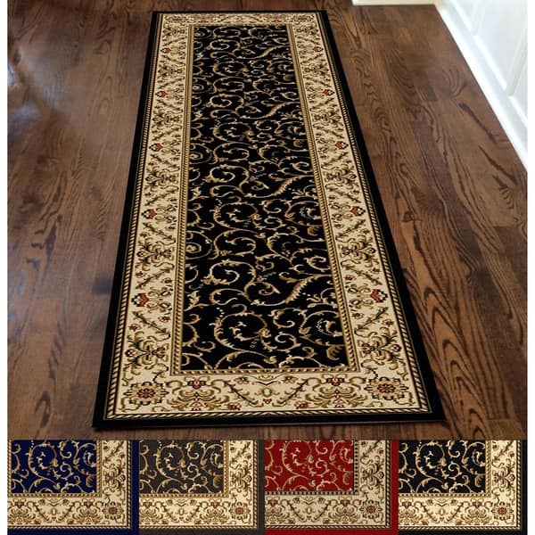 slide 2 of 50, Admire Home Living Amalfi Transitional Scroll Pattern Area Rug