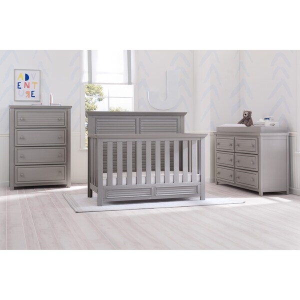 simmons rustic grey crib