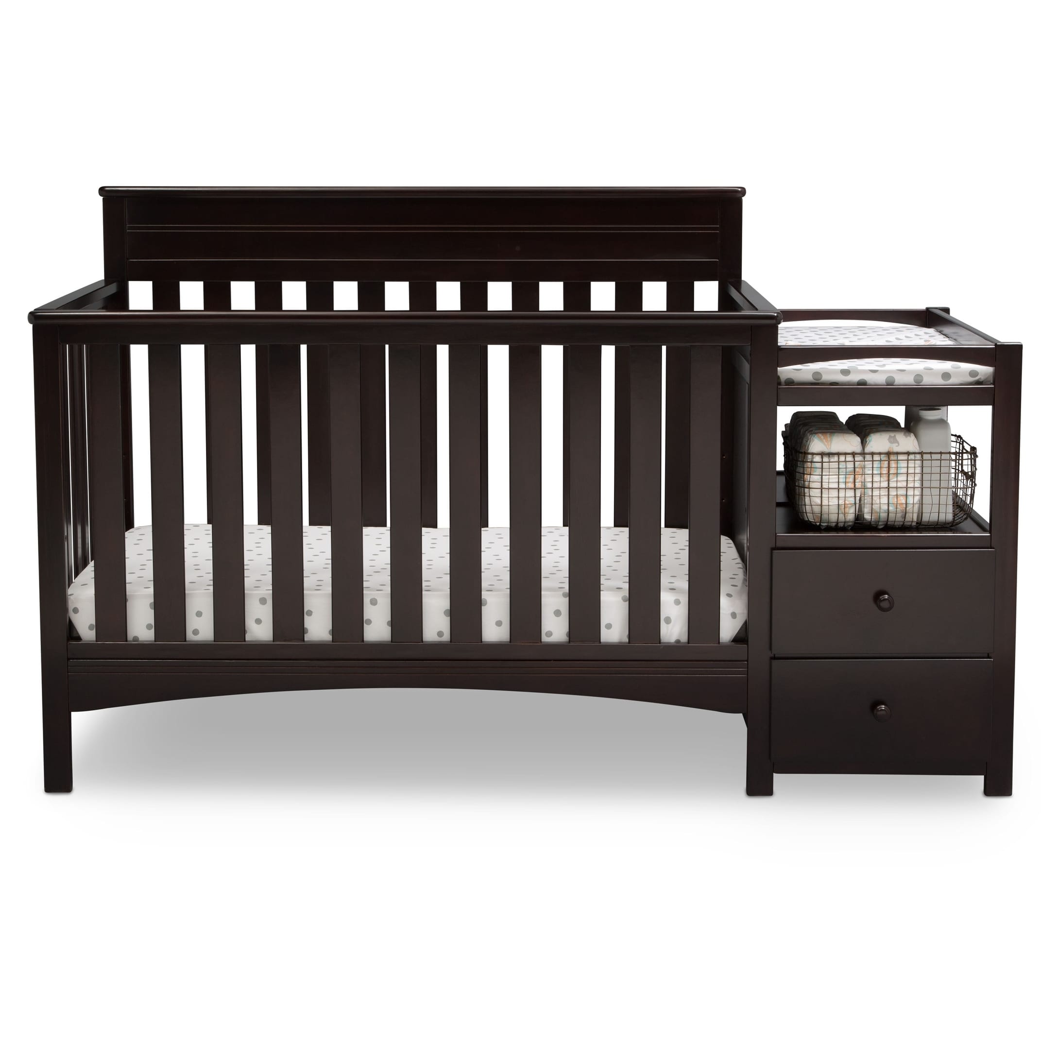 Shop Delta Children Presley Convertible Crib N Changer Grey