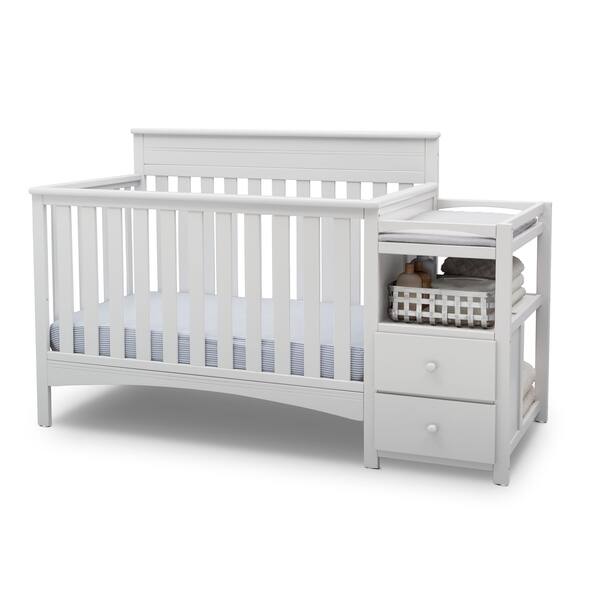 Shop Delta Children Presley Convertible Crib N Changer Grey