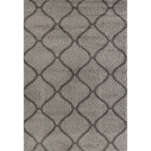 Moroccan Geometric Shag Area Rug - 5'3" x 7'3"