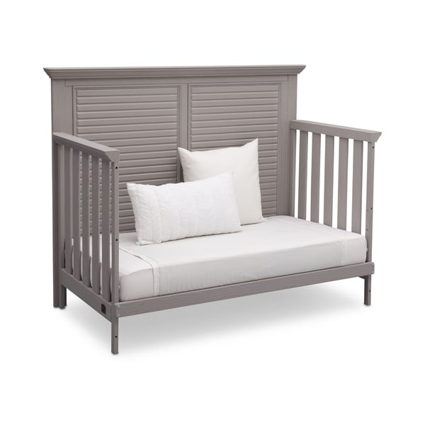 simmons rustic white crib