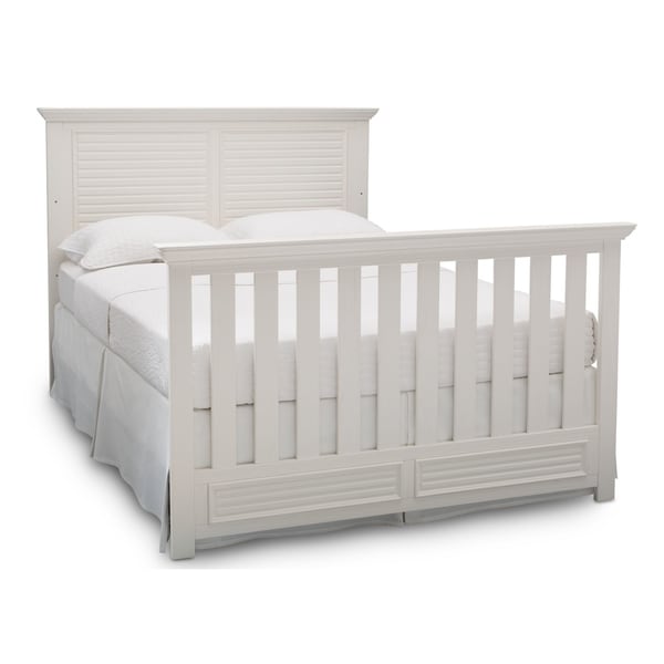 simmons rustic white crib