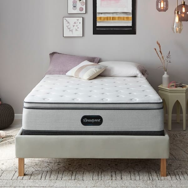 Shop Beautyrest Br800 13 Inch Plush Pillow Top Mattress Set Free