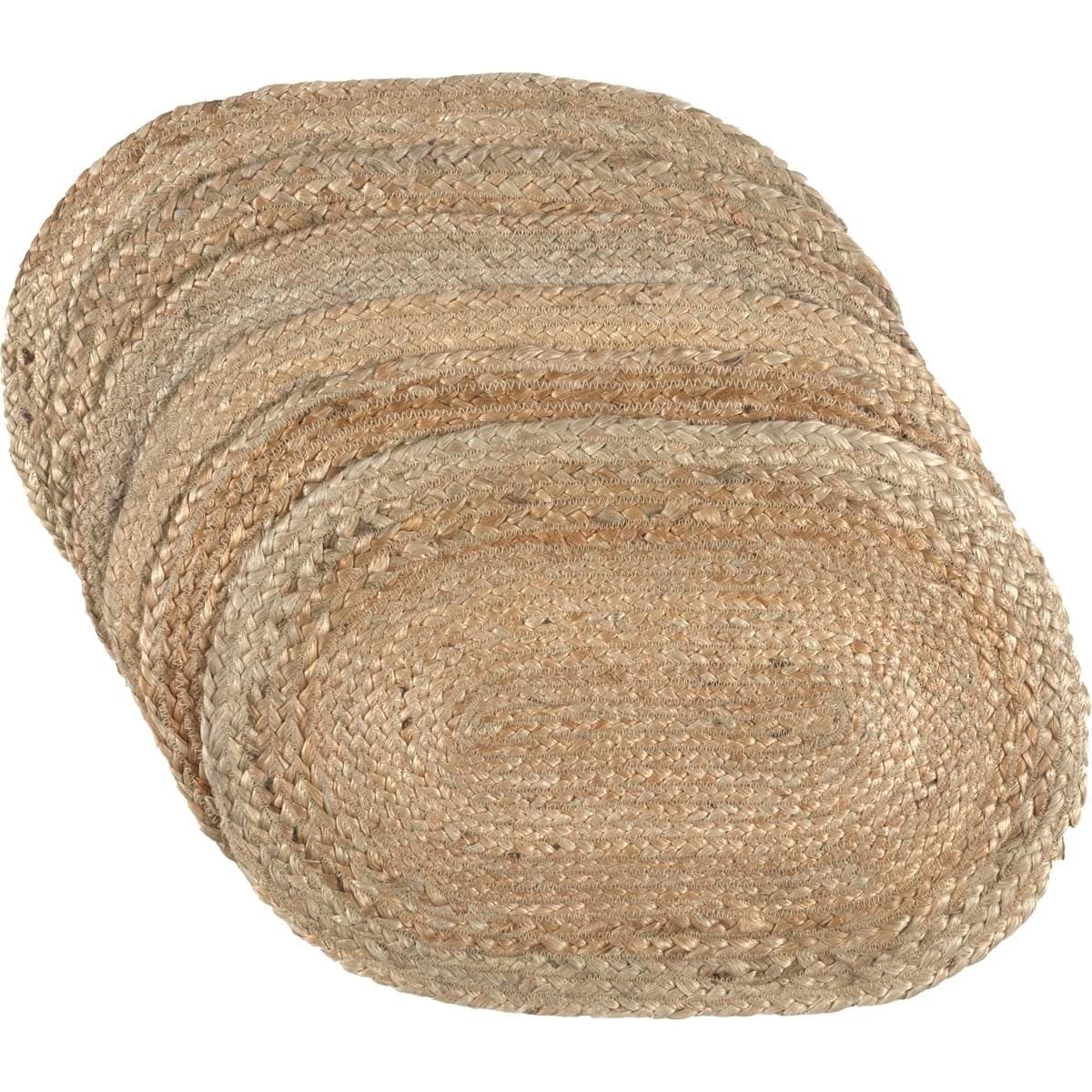 Natural Jute Placemat Set of 6 12x18 Natural 12x18 eBay
