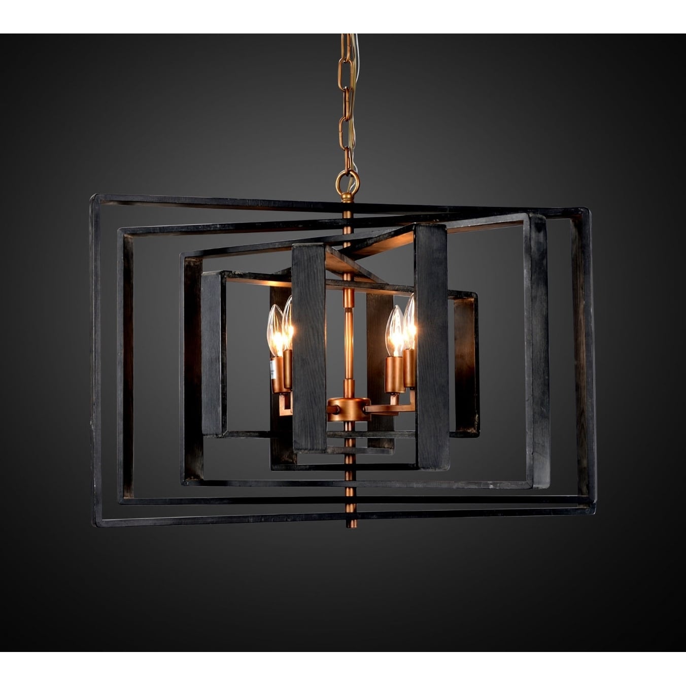 Legion Furniture 28 inch chandelier (Less than 60 Watts - Brown - Iron) - Chandeliers For Bedrooms by Overstock.com