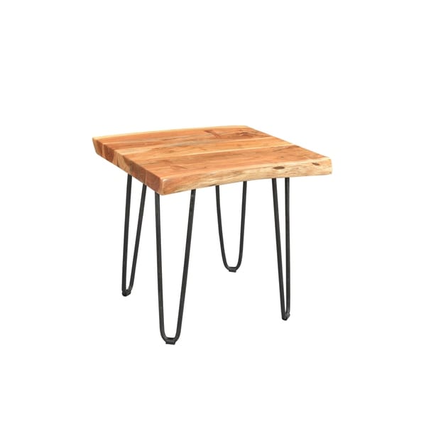 Handmade Mojave Mid-Century Modern End Table - 25" x 24" x 24" (India)