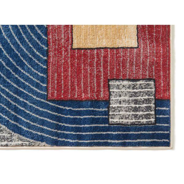 Well Woven Mid-century Modern Red/Yellow/Blue Colorblock Area Rug - 3 ...