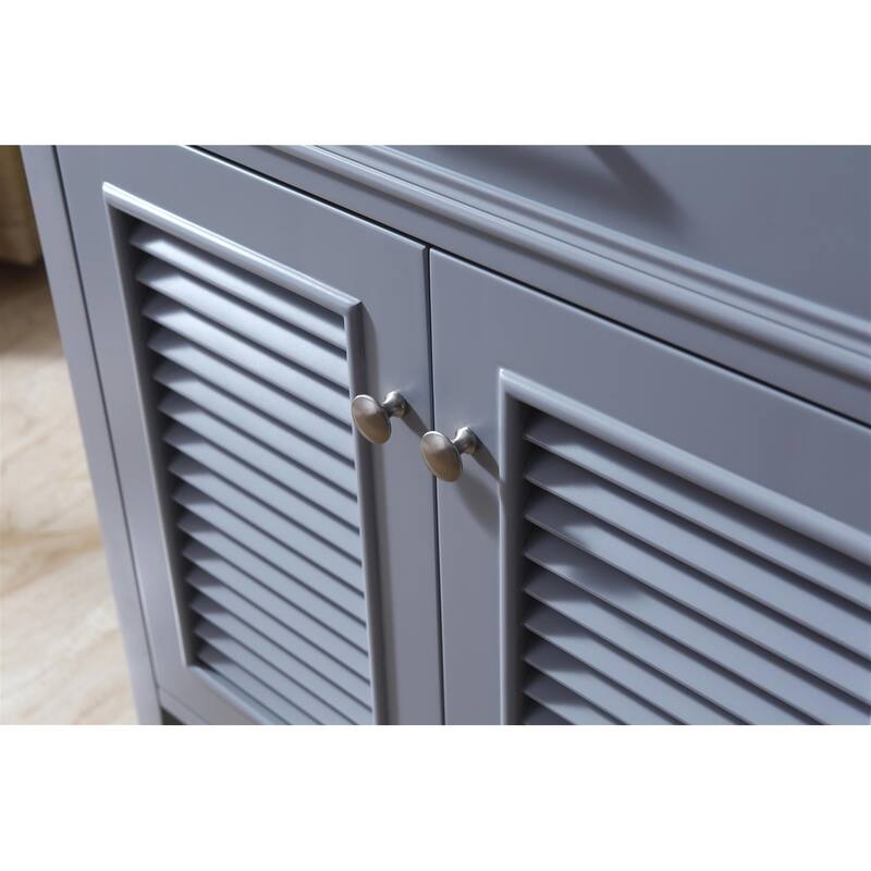 Ariel Kensington 73 In. Double Sink Vanity in Grey II