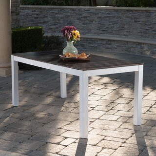 Bali Outdoor Rectangle Wood Dining Table by Christopher Knight Home