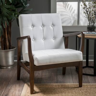 White Mid Century Modern Living Room Chairs Shop Online At