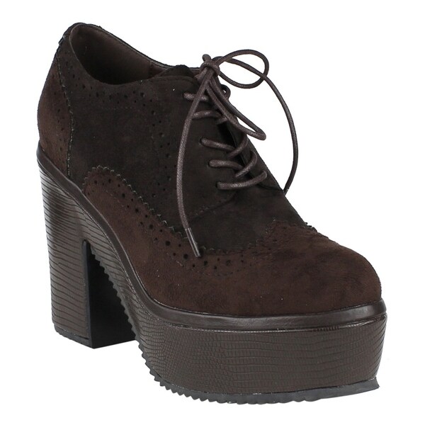 womens block heel oxfords