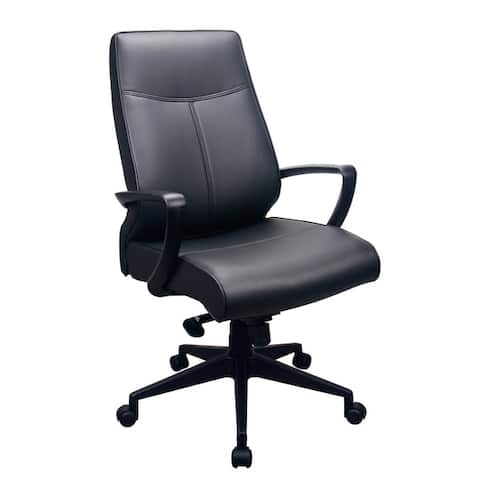 Eurotech Seating Tempurpedic Black Leather High Back Ergonomic