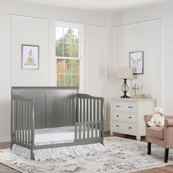 Dream On Me Ashton Full Panel Convertible 5in1 Crib Bed Bath