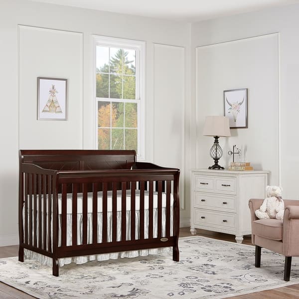 Dream On Me Ashton Full Panel Convertible 5-in-1 Crib - Bed Bath & Beyond -  17951364