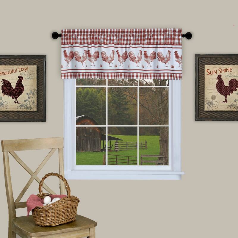 Barnyard Window Curtain Valance - 58x14