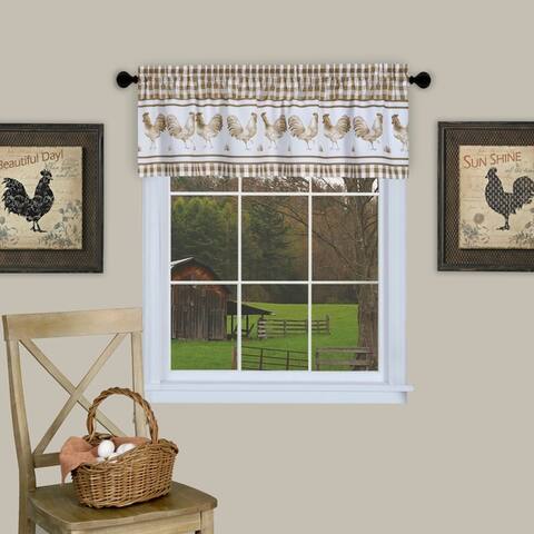 Barnyard Window Curtain Valance - 58x14