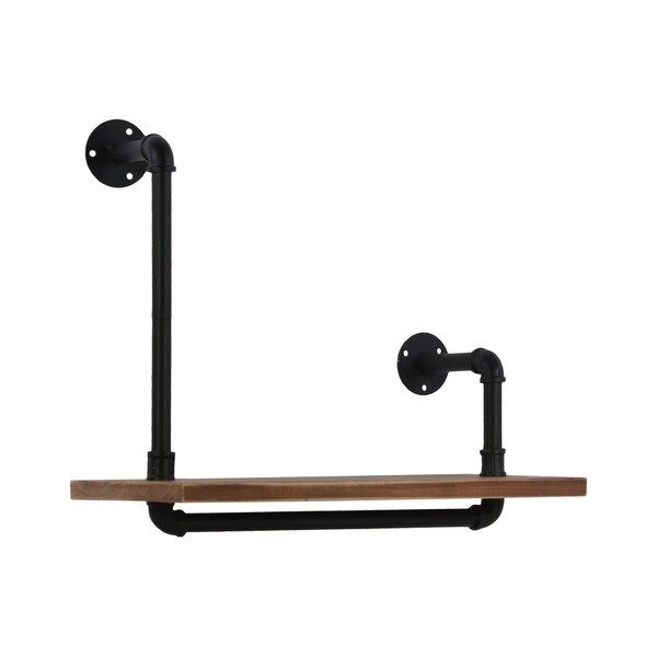 UTC27731 Wood Shelf Natural Wood Finish Brown