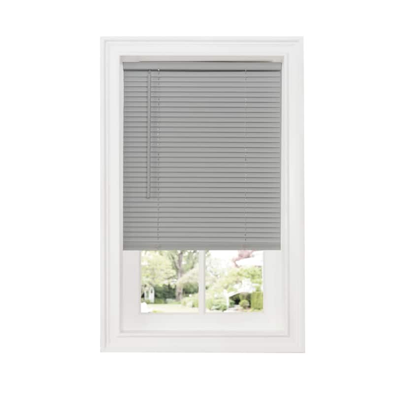 Cordless GII Deluxe Sundown 1" Room Darkening Mini Blind - Grey - 35x64