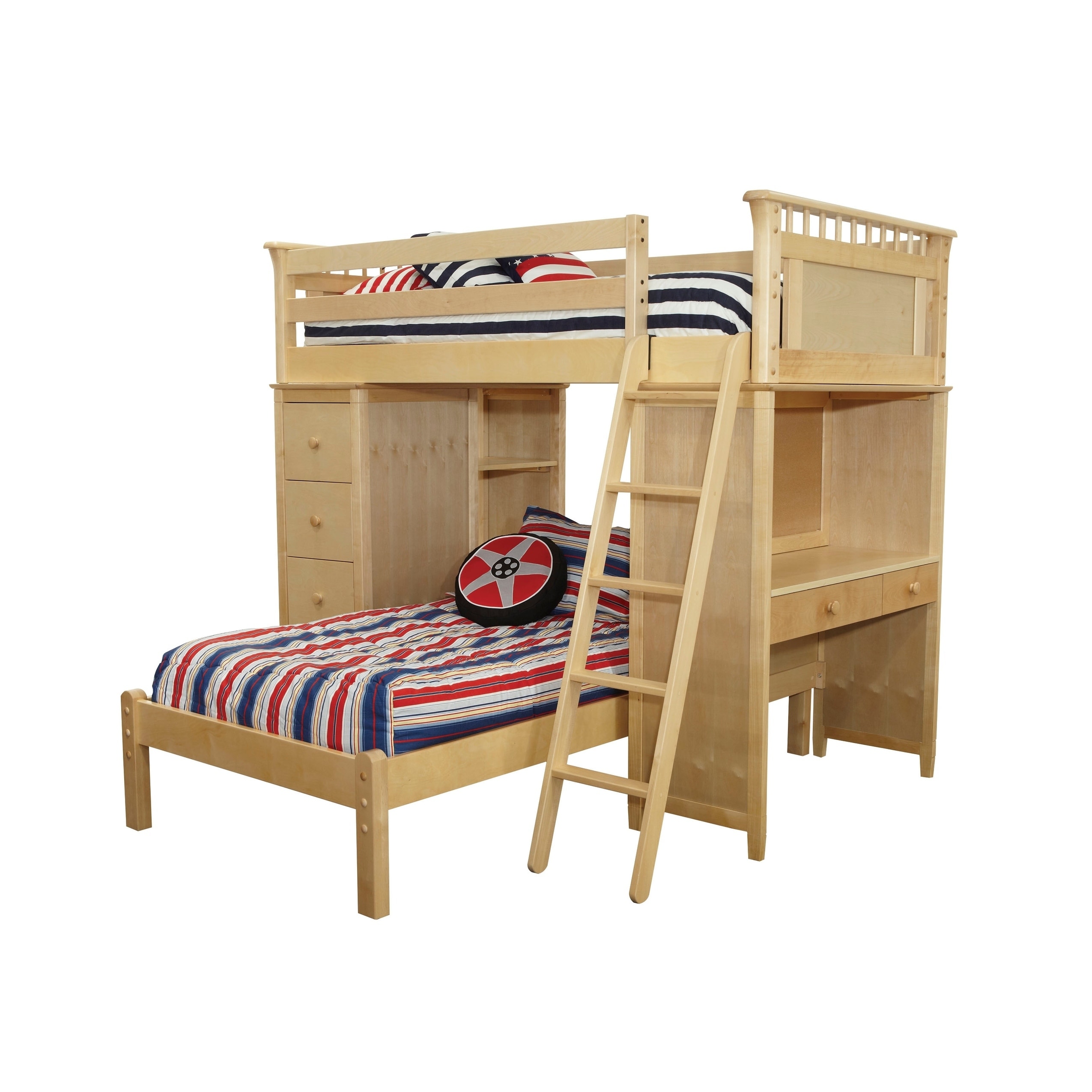 Shop Bennington Sss Loft Bed With Desk Bookcase Drawers And