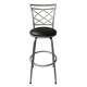 Halfy Round Seat Counter-to-Bar Height Adjustable 360 Degree Swivel Metal Stool - Thumbnail 9