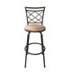 Halfy Round Seat Counter-to-Bar Height Adjustable 360 Degree Swivel Metal Stool - Thumbnail 2