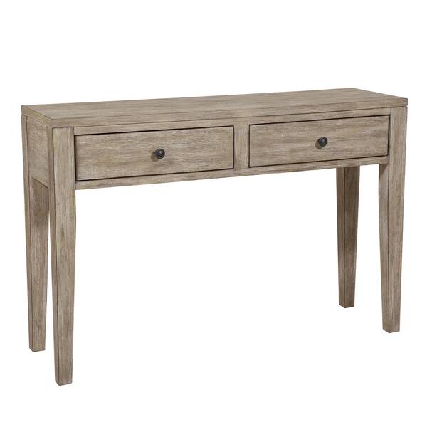 Shop Farmhouse Style Distressed Brown Wood Two Drawer Accent