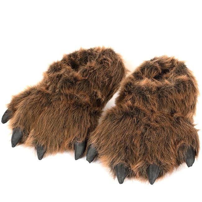 fuzzy bear slippers