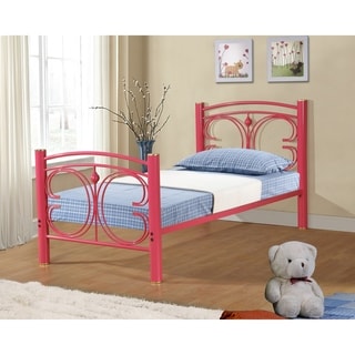 Metal Butterfly Bed in Hot Pink Finish - Bed Bath & Beyond - 17954608