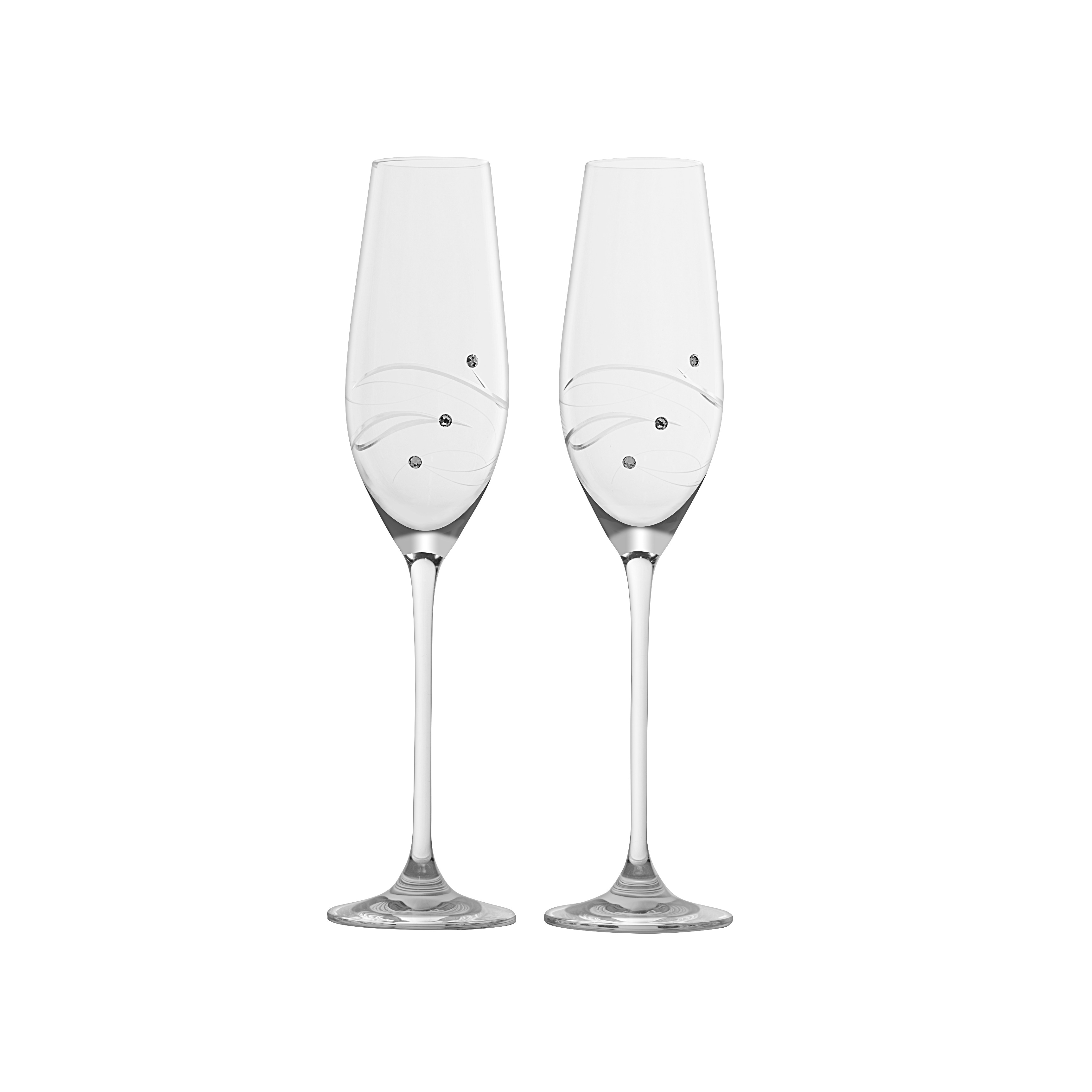 Reims Engraved Stemless Champagne Flutes, Set of 4 - Bed Bath