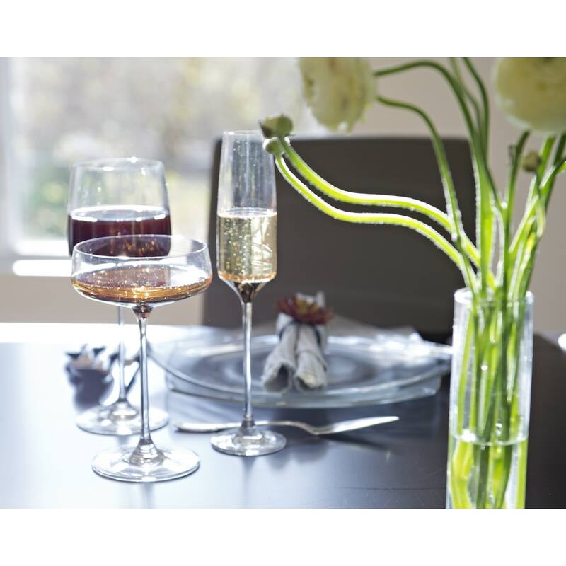 Barski Handmade Glass Champagne Saucer with Gold Dipped Bottom