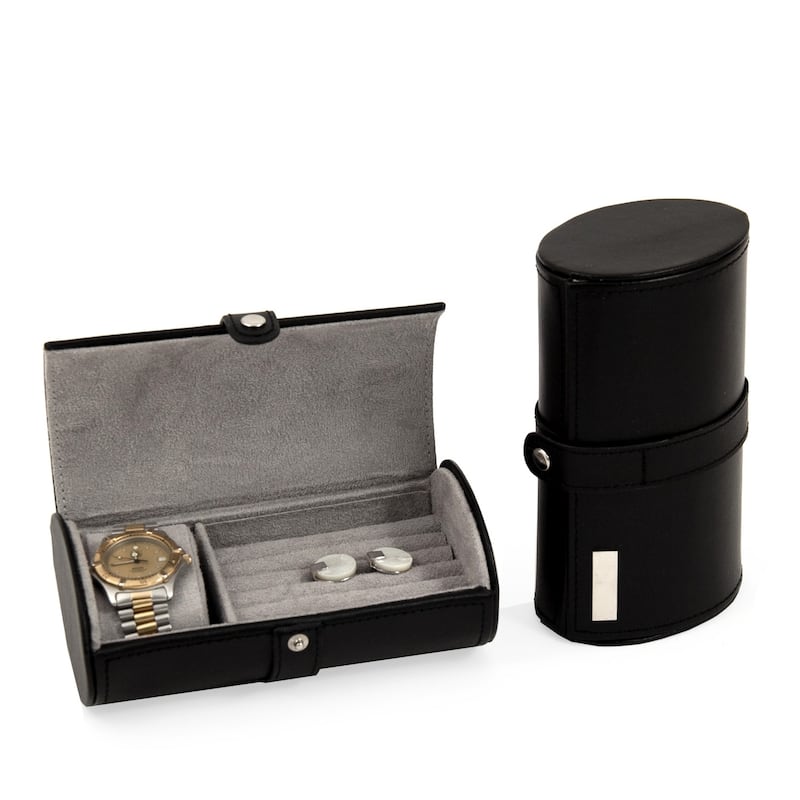 Felix Leather Travel Case - Black
