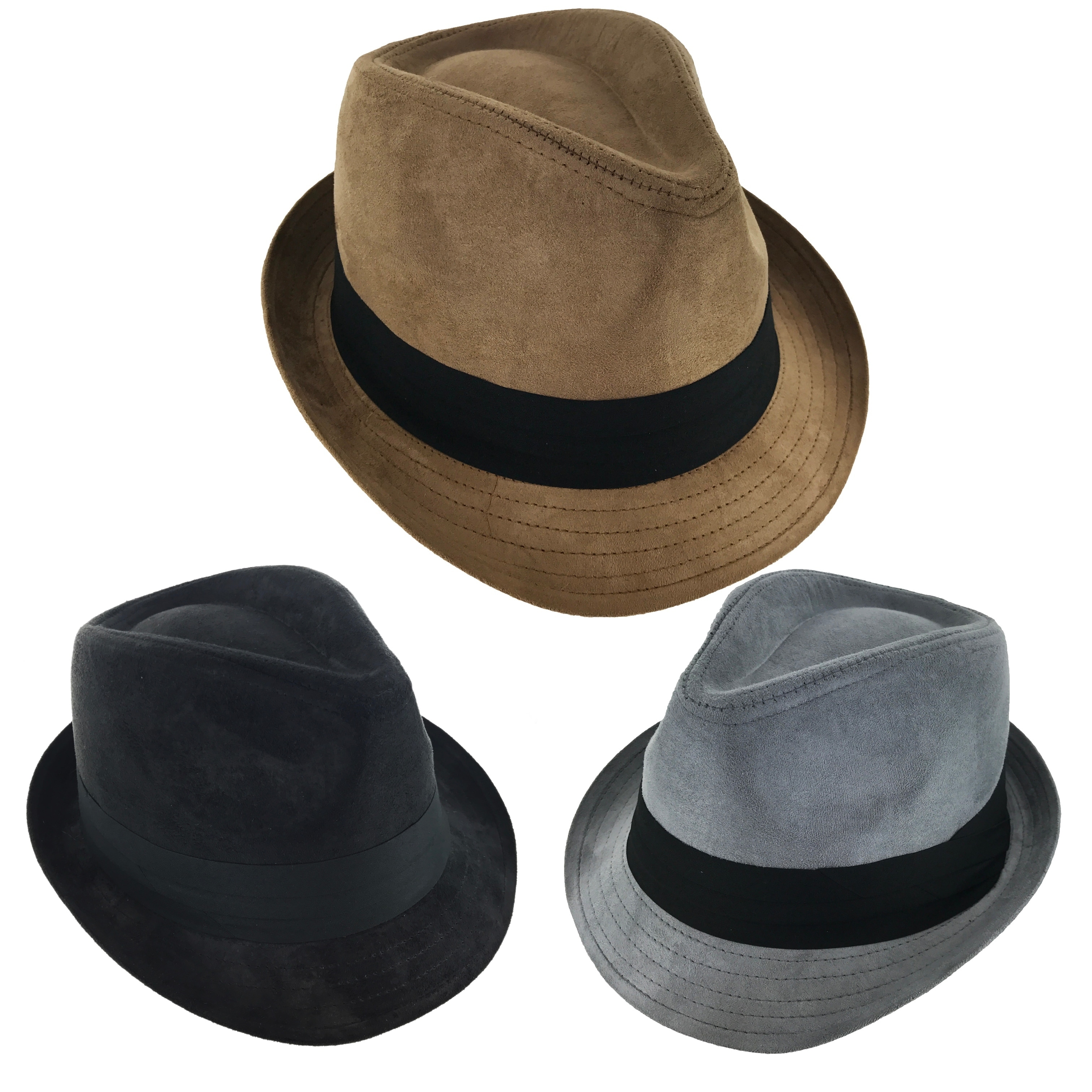 WINTER VELVET Fedora Hat Wedding Dress Formal WOMEN MEN BLACK CAP